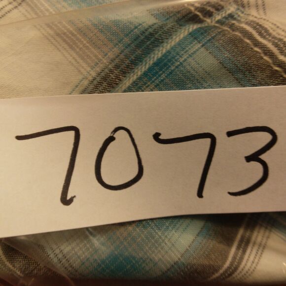 American Eagle pearl snap shirt mens L Large teal blue vintage fit western - Picture 8 of 8